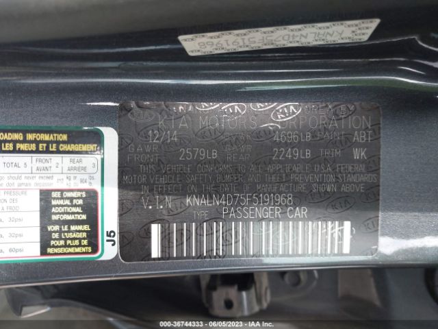KNALN4D75F5191968 KIA Cadenza Premium
