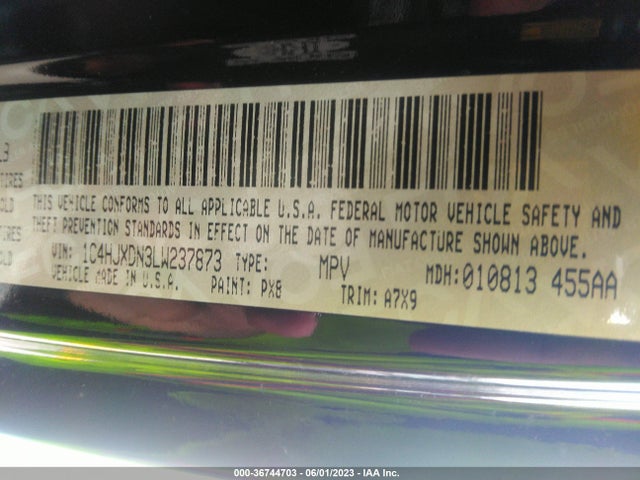 1C4HJXDN3LW237873 Jeep Wrangler Unlimited Willys