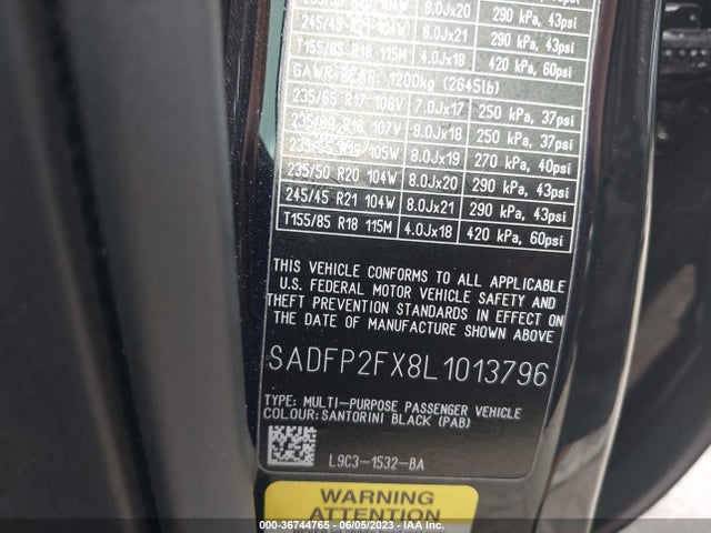 2020 Jaguar E-PACE, VIN: SADFP2FX8L1013796
