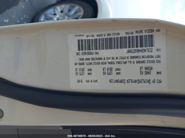 Aukcja sprzedaży 2006 Chrysler 300 C, vin: 2C3LA63H46H272087, numer aukcji: 36745570