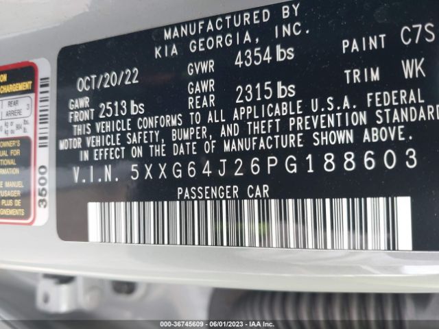5XXG64J26PG188603 KIA K5 Gt-line