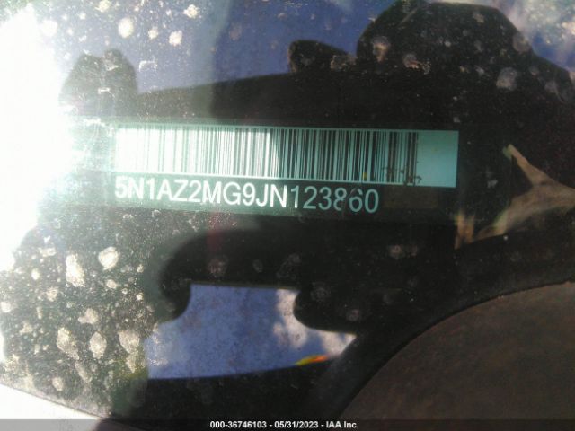 5N1AZ2MG9JN123860 Nissan MURANO SV