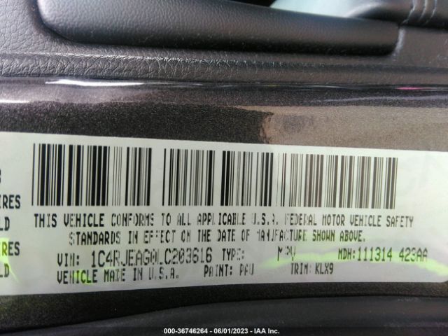 1C4RJEAG0LC203616 Jeep Grand Cherokee Altitude