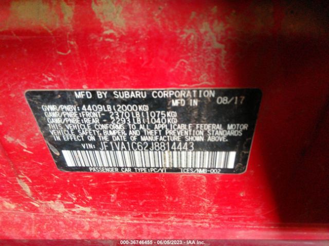 JF1VA1C62J8814443 Subaru Wrx Premium