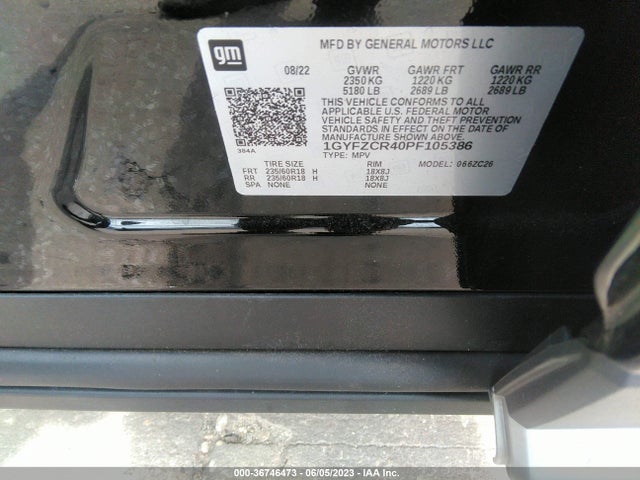 2023 Cadillac XT4, VIN: 1GYFZCR40PF105386