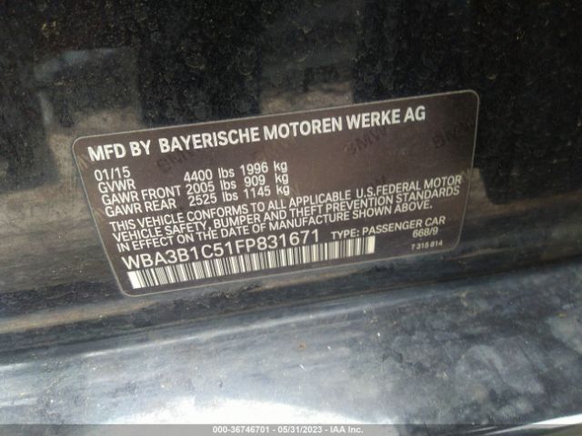 WBA3B1C51FP831671 BMW 3 Series 320i
