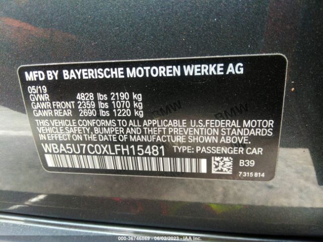 WBA5U7C0XLFH15481 BMW 3 Series M340i