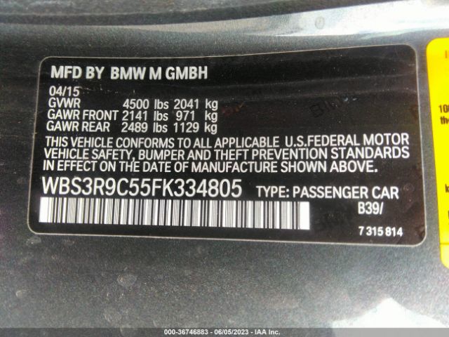 WBS3R9C55FK334805 BMW M4