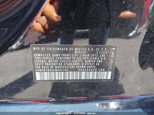 3VWCB7BU2LM064765 Volkswagen Jetta S/se/r-line