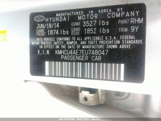 Hyundai ACCENT GLS 2014 KMHCU4AE7EU748047 Image 9