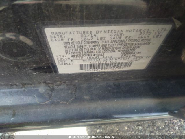 3N1CE2CP9EL413342 Nissan Versa Note S Plus