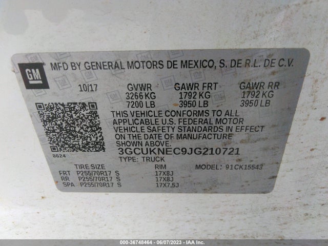 Chevrolet Silverado 1500 Ls 2018 3GCUKNEC9JG210721 Image 11