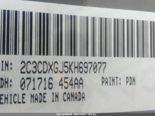 2C3CDXGJ5KH697077 Dodge Charger Scat Pack