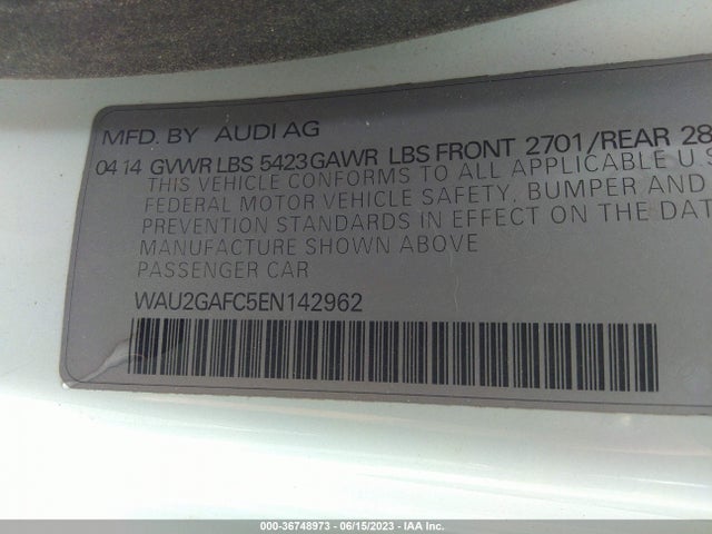 WAU2GAFC5EN142962 Audi A7 3.0 Prestige