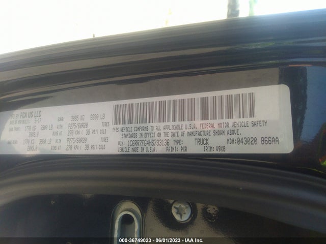 RAM 1500 Express 2017 1C6RR7FG4HS733136 Image 9