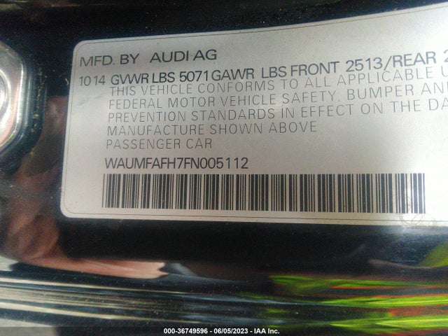 WAUMFAFH7FN005112 Audi A5 Premium Plus