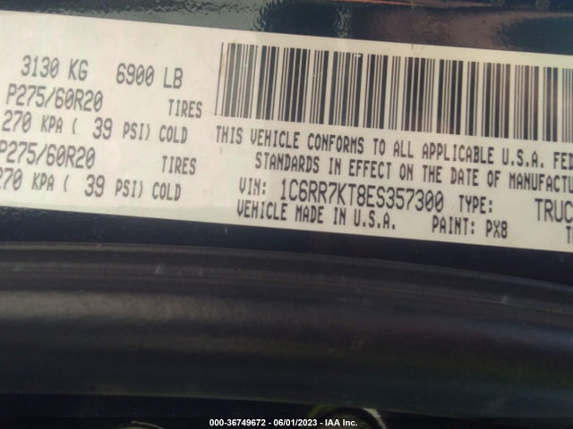 2014 RAM 1500 EXPRESS VIN: 1C6RR7KT8ES357300