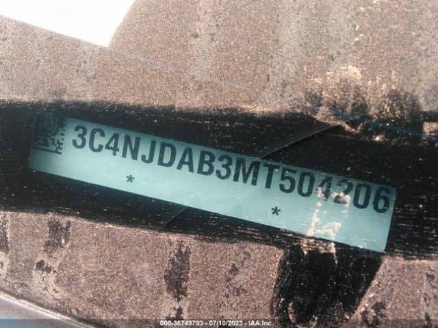 3C4NJDAB3MT504206 Jeep Compass Sport