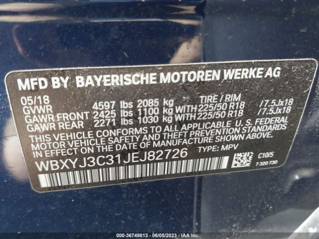 WBXYJ3C31JEJ82726 BMW X2 Sdrive28i