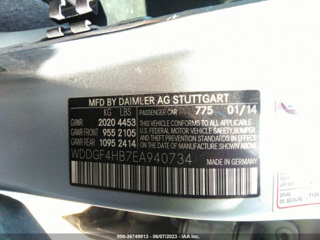 WDDGF4HB7EA940734 Mercedes-Benz C-class C 250