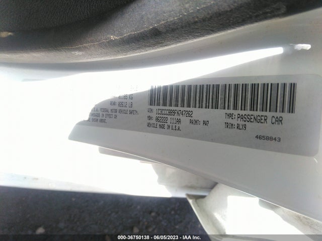 1C3CCCBB9FN747262 Chrysler 200 S