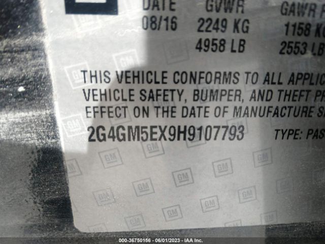 2G4GM5EX9H9107793 Buick Regal