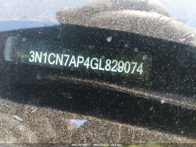 3N1CN7AP4GL829074 Nissan Versa S Plus