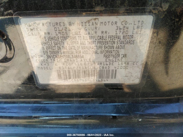 Nissan Versa Sv Xtronic Cvt 2021 3N1CN8EV5ML846864 Image 9