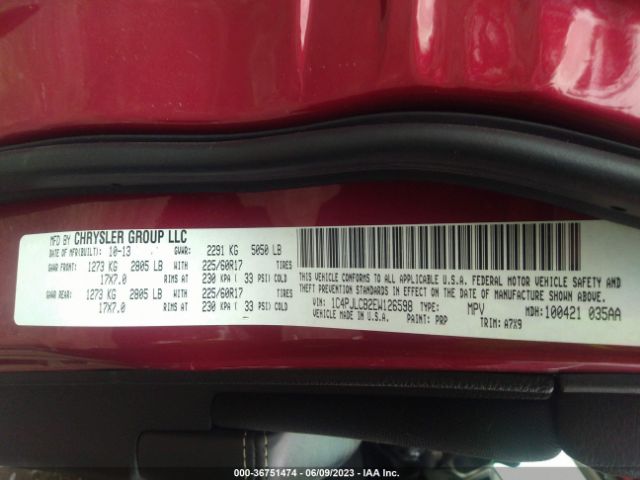 1C4PJLCB2EW126598 Jeep Cherokee Latitude
