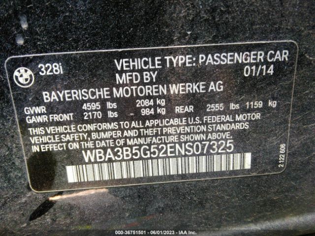 WBA3B5G52ENS07325 BMW 3 Series 328i Xdrive