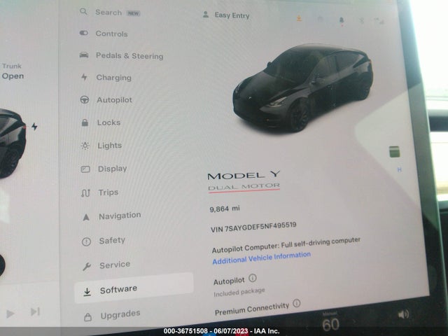 Tesla Model Y Performance 2022 7SAYGDEF5NF495519 Image 9