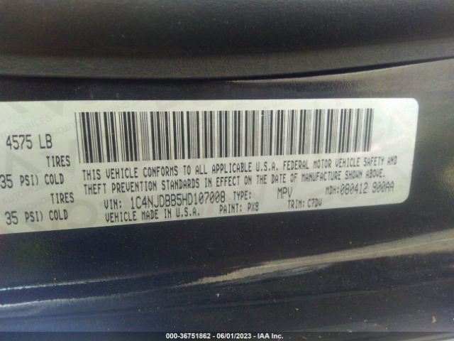 1C4NJDBB5HD107008 Jeep Compass Sport