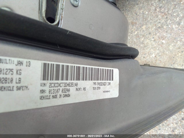 2013 DODGE CHARGER RT VIN: 2C3CDXCT3DH635140