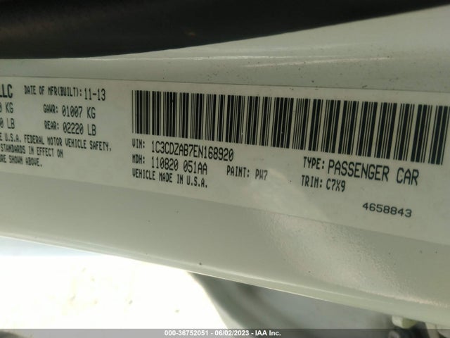 Dodge AVENGER SE 2014 1C3CDZAB7EN168920 Image 9