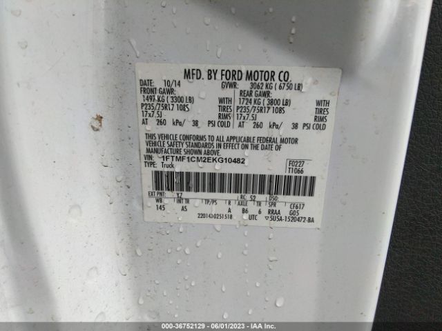 1FTMF1CM2EKG10482 Ford F-150 Xl/xlt/stx