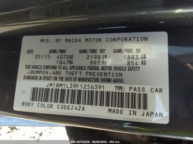Mazda Mazda3 S Touring 2015 JM1BM1L39F1256391 Image 10