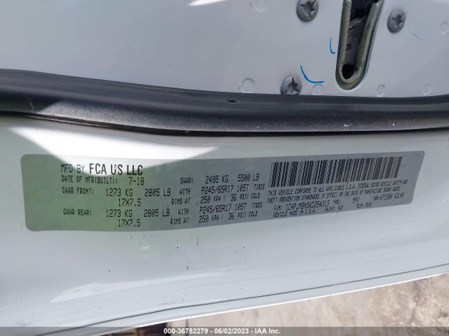1C4PJMBX5KD254313 Jeep Cherokee Trailhawk