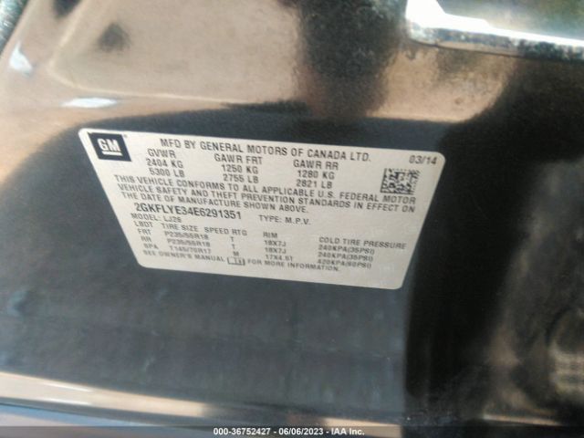 2GKFLYE34E6291351 GMC Terrain Slt