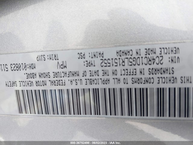 Chrysler Voyager Lxi 2020 2C4RC1DG5LR151552 Image 9