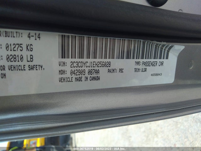 Dodge Challenger Srt8 2014 2C3CDYCJ1EH256028 Image 10
