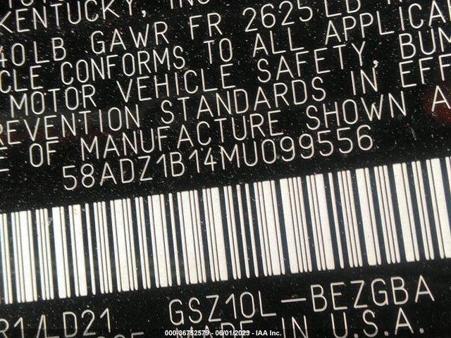 Lexus ES 350 2021 58ADZ1B14MU099556 Image 9