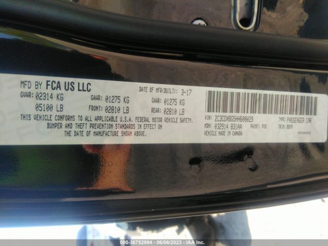 2C3CDXBG5HH608029 Dodge Charger Se