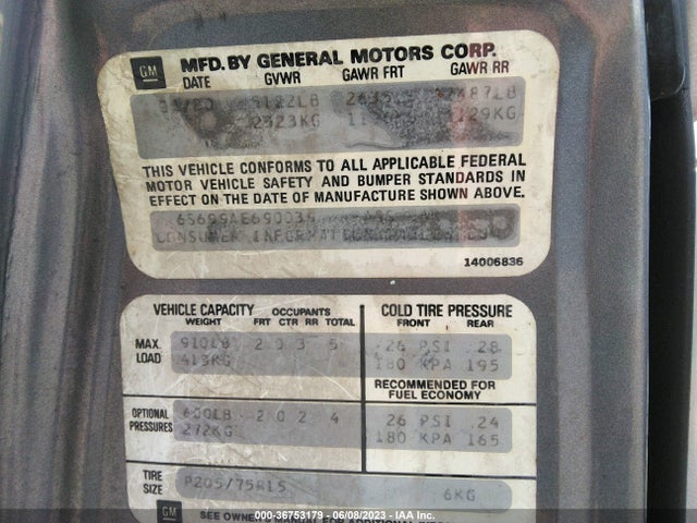 1980 CADILLAC SEVILLE VIN: 6S699AE690039