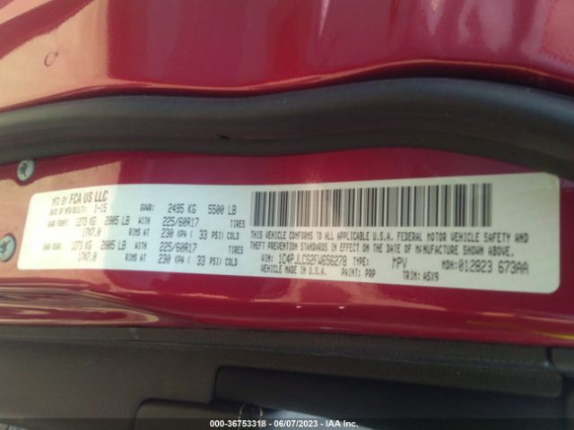 1C4PJLCS2FW656278 Jeep Cherokee Latitude
