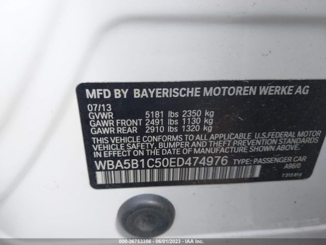 WBA5B1C50ED474976 BMW 5 Series 535i