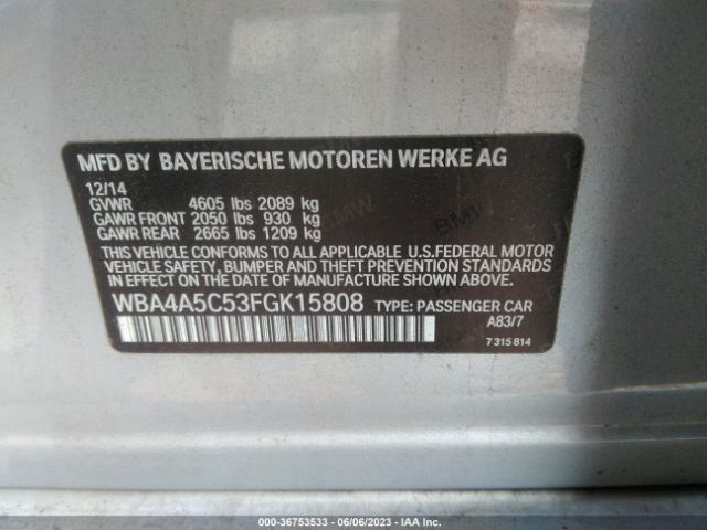 WBA4A5C53FGK15808 BMW 4 Series 428i