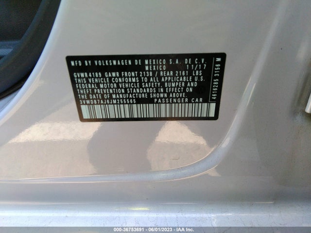 3VWDB7AJ6JM255565 Volkswagen Jetta 1.4t