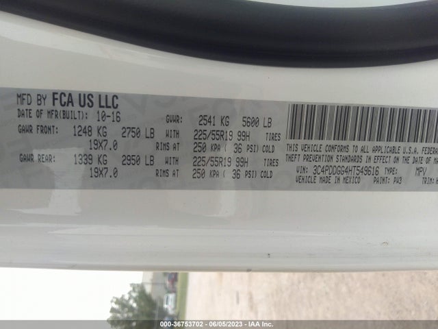 Dodge Journey Crossroad Plus 2017 3C4PDDGG4HT549616 Image 9