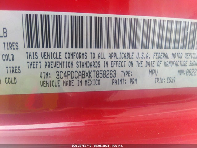 Dodge Journey Se Value Package 2019 3C4PDCABXKT858263 Image 9