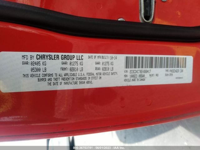2C3CDXCT8EH368417 Dodge Charger Rt